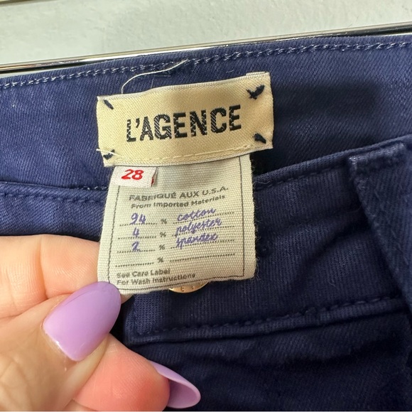 L'AGENCE Piper High Rise Skinny Rinse Jeans Size 28 - Picture 9 of 11